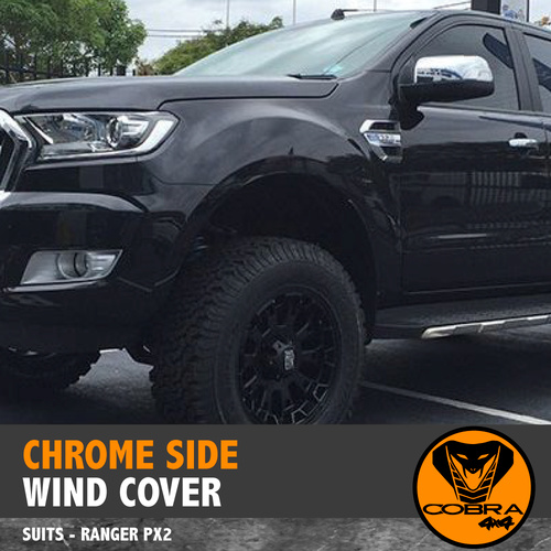 Chrome Side Wind Covers FITS Ford Ranger PX MKII PX2 2015 - 2020 Everest