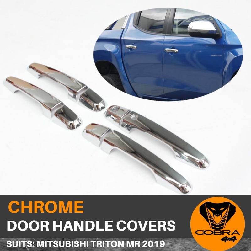Door Handle Covers Chrome SUIT Mitsubishi Triton  MR  2019 Onwards 