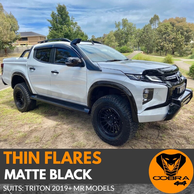 Thin Fender Flares Suits Mitsubishi Triton MR 2019 2020 2021 with