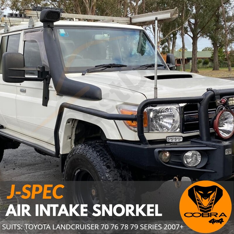 Snorkel Kit J-Spec suitable for Toyota Landcruiser 70 76 78 79 Series Air Intake 2007 Onwards