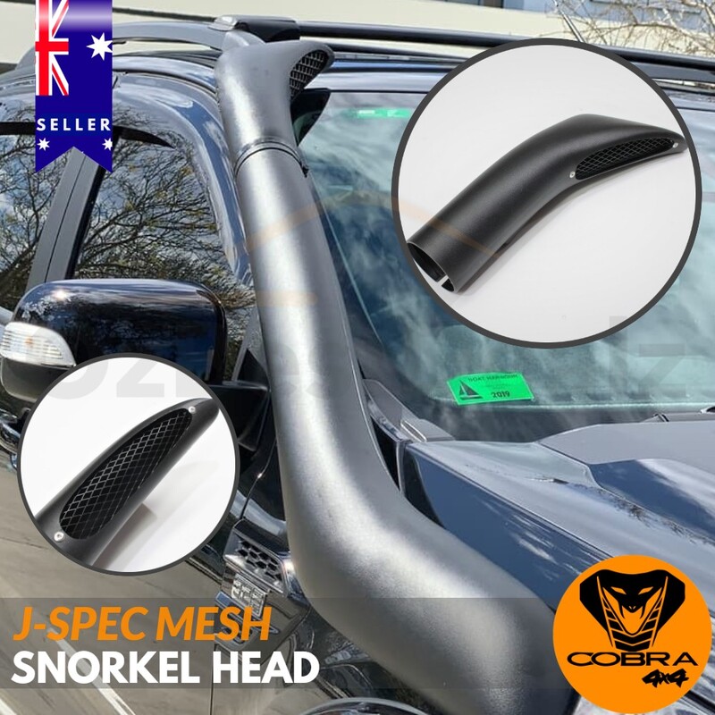 Cobra 4x4 J-SPEC Snorkel Head Ram Suits Hilux Ranger Navara BT5 3.5 Inch 90mm Universal Inlet