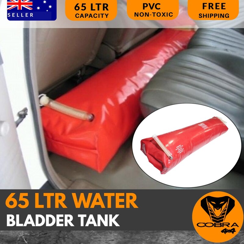 65 LTR Water Bladder Tank 4x4 4wd boat double layered PVC Large Camping Red