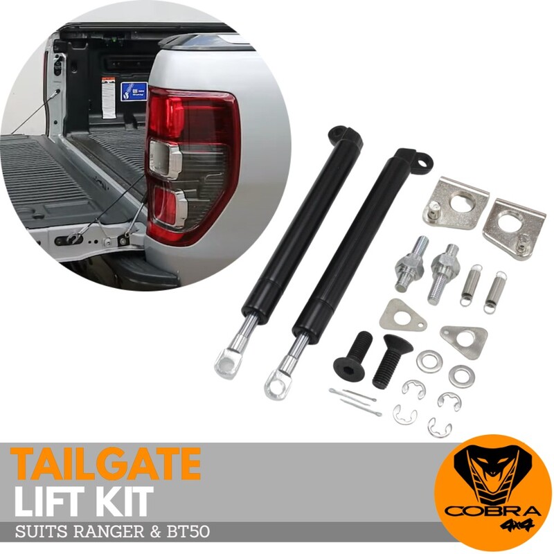 Cobra 4x4 Tailgate Assist Lift Kit shocker shocks for Ford Ranger & BT50 2012 onwards