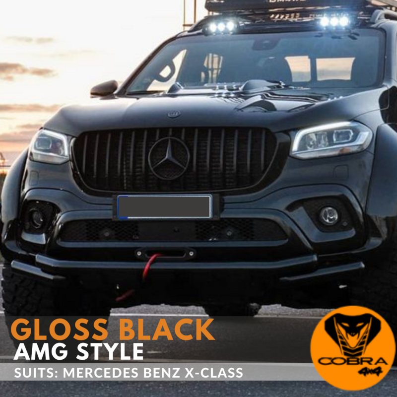 Gloss black Grill suits Mercedes Benz X-Class AMG Style Front Grille X Class 