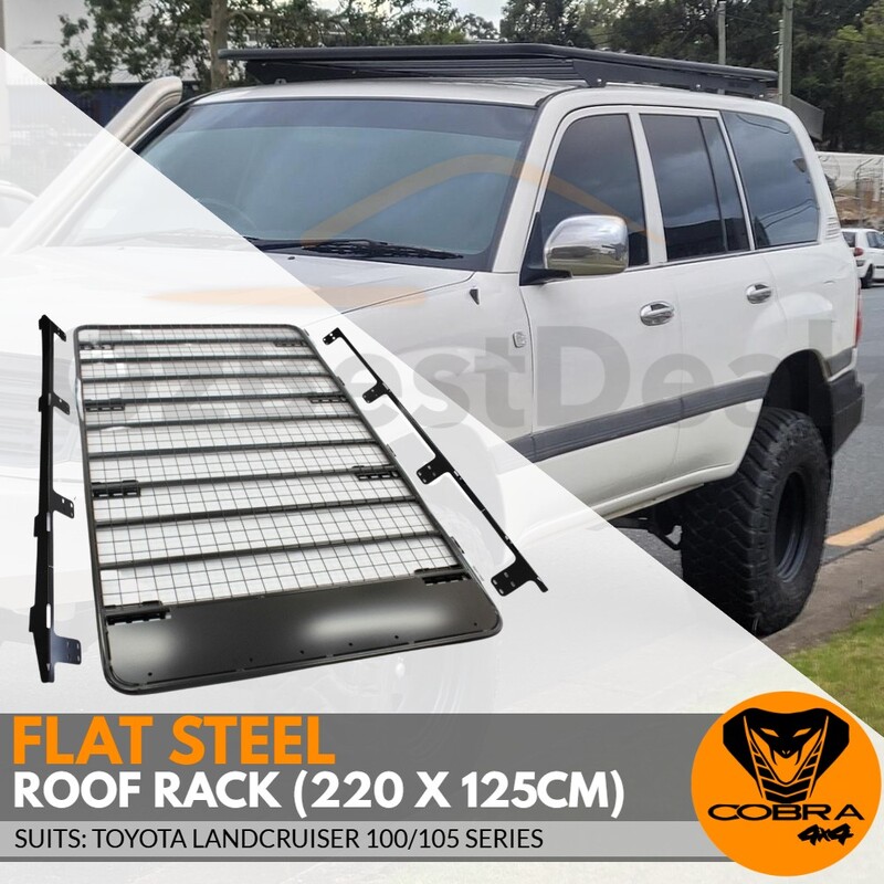 Flat Roof Rack Platform fits Landcruiser 100 105 Series 220cm x - Main Image
