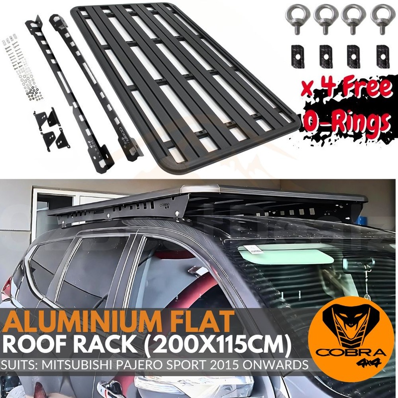 Aluminium Flat Roof Rack Fits Mitsubishi Pajero Sport 2015 Onwards