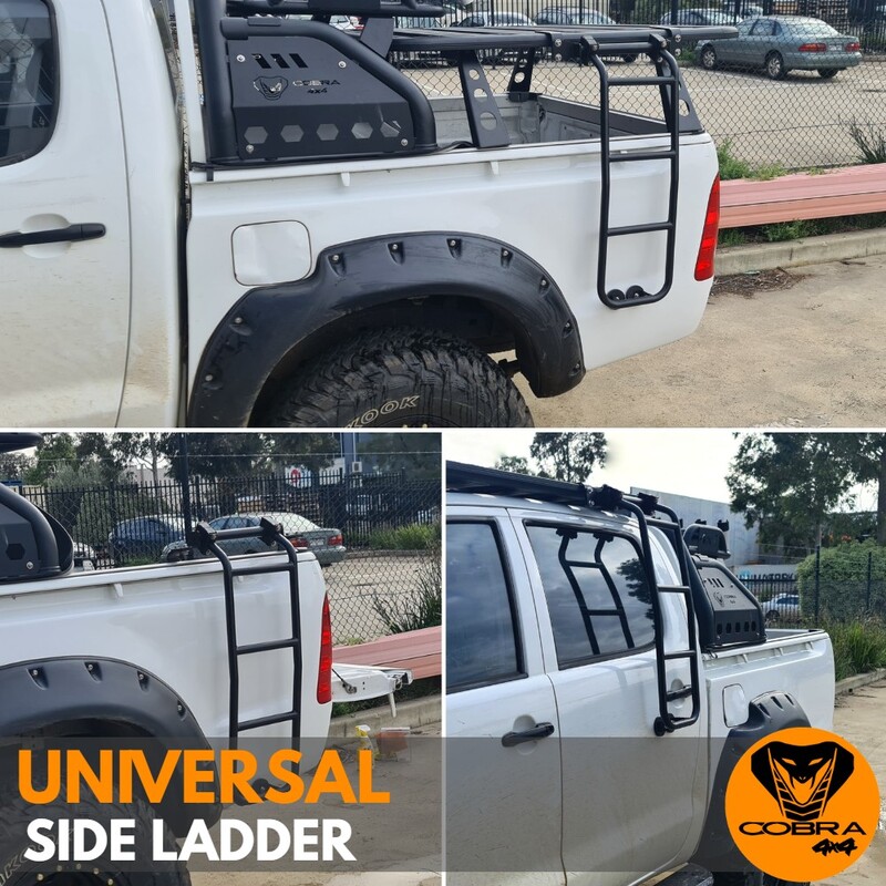 Cobra 4x4 Universal Tailgate Foldable Ladder Heavy Duty Stairs 4WD UTE Ramp