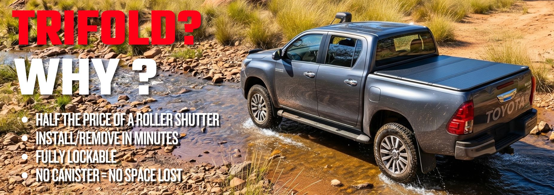 HARD TRIFOLD ALUMINIUM TUB LID